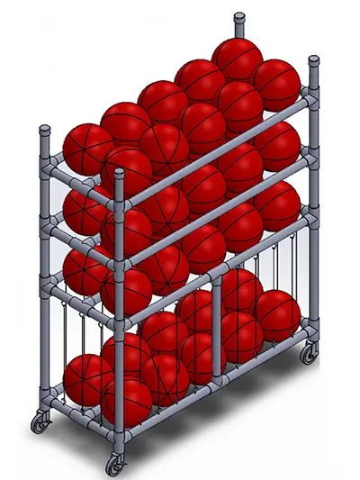 Mutipurpose Ball Cart - PVC